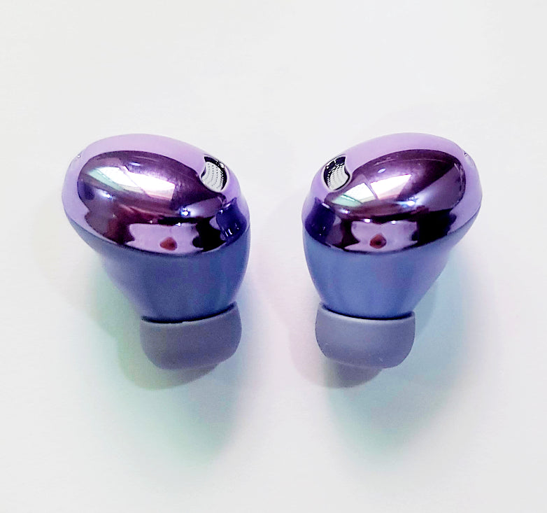 Buds Pro Headphones True Wireless Headsets Bluetooth Earbuds w/ Noise Cancelling, Hi-Fi Sound Earphones, 360 Audio, Comfort Ear Fit, HD Voice, Conversation Mode, IPX7 Water Resistant ( Purple )