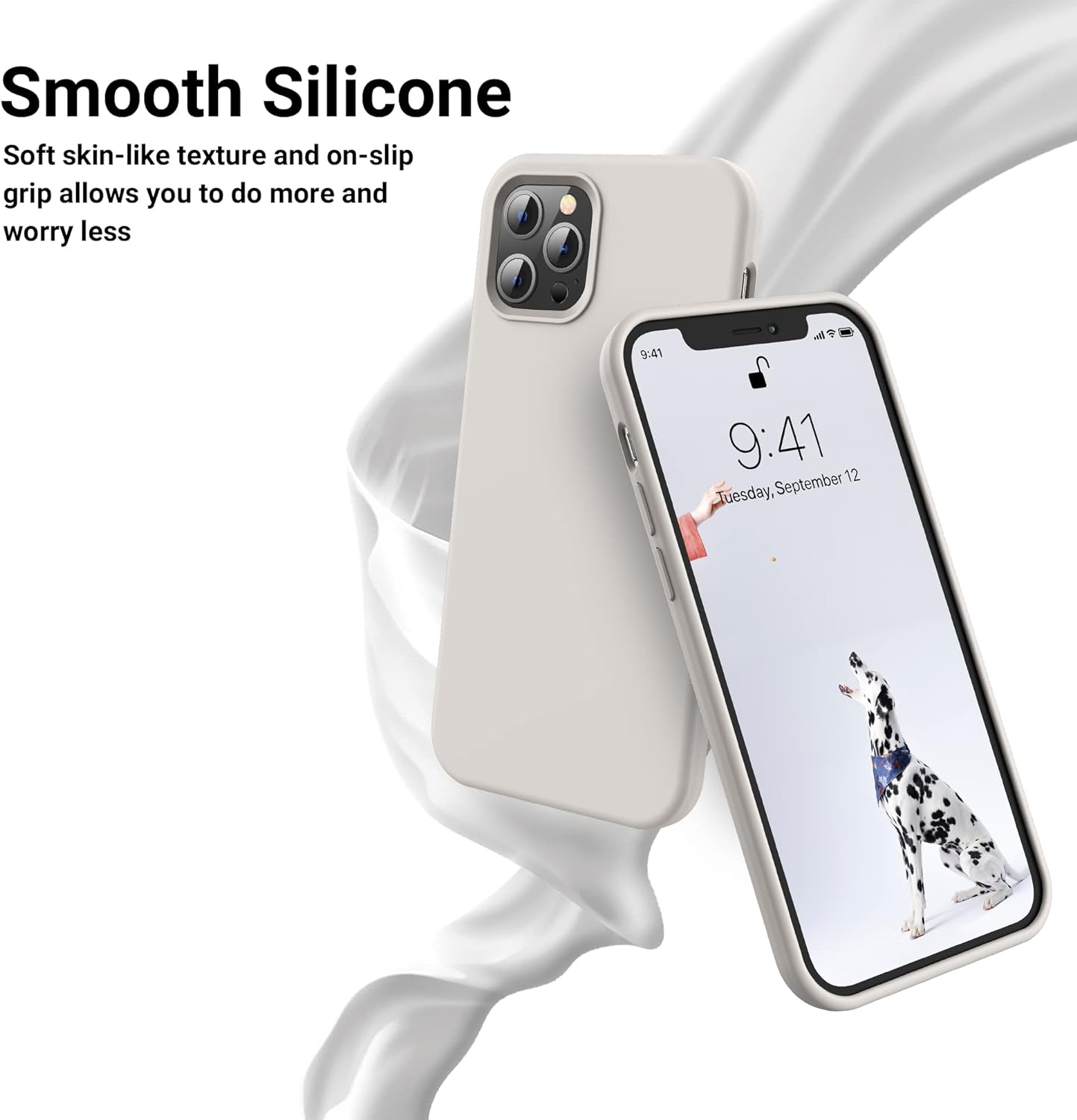 MAVRS Compatible with iPhone 12 Pro Max Case 6.7 inch(2020),[Silky and Soft Touch Series] Premium Soft Liquid Silicone Rubber Full-Body Protective Bumper Case for iPhone 12 Pro Max