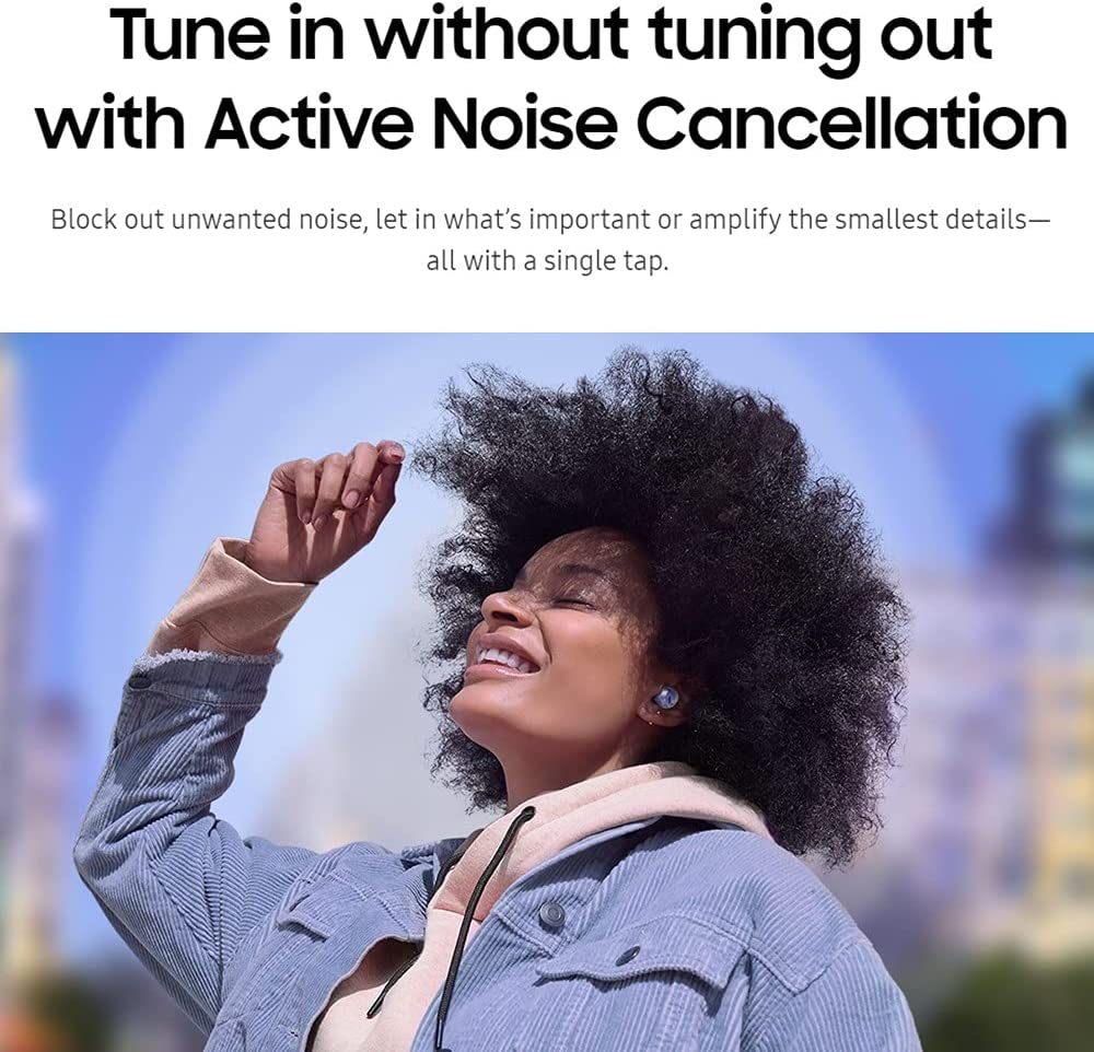 Buds Pro Headphones True Wireless Headsets Bluetooth Earbuds w/ Noise Cancelling, Hi-Fi Sound Earphones, 360 Audio, Comfort Ear Fit, HD Voice, Conversation Mode, IPX7 Water Resistant ( Purple )