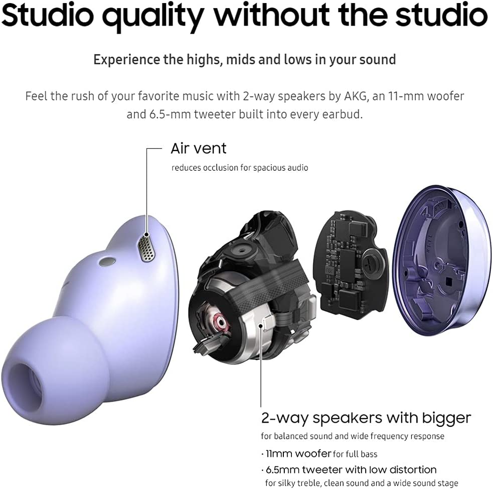 Buds Pro 2 Headphones True Wireless Headsets Bluetooth Earbuds w/ Noise Cancelling, Hi-Fi Sound Earphones, 360 Audio, Comfort Ear Fit, HD Voice, Conversation Mode, IPX7 Water Resistant ( Purple )