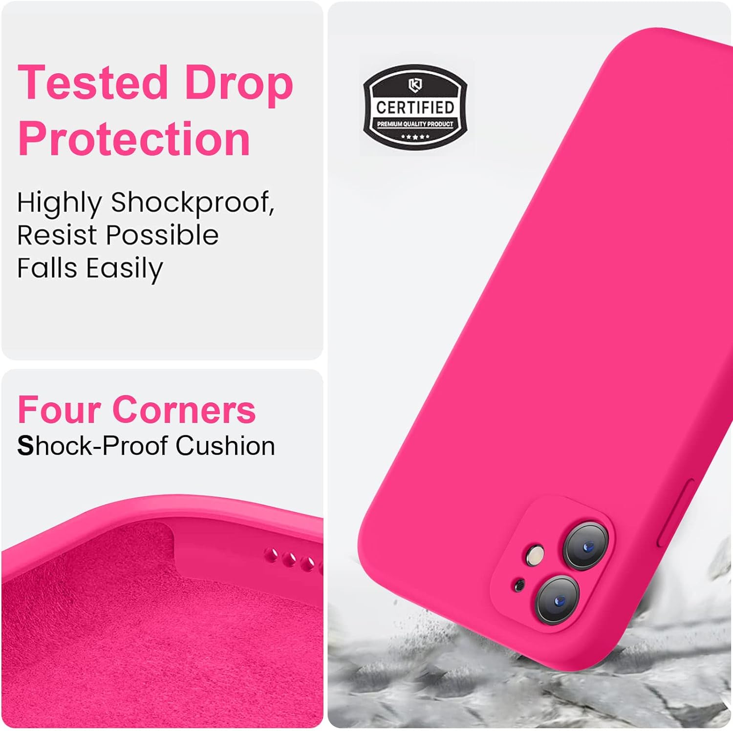 MAVRS Compatible with iPhone 12 Pro Max Case 6.7 inch(2020),[Silky and Soft Touch Series] Premium Soft Liquid Silicone Rubber Full-Body Protective Bumper Case for iPhone 12 Pro Max
